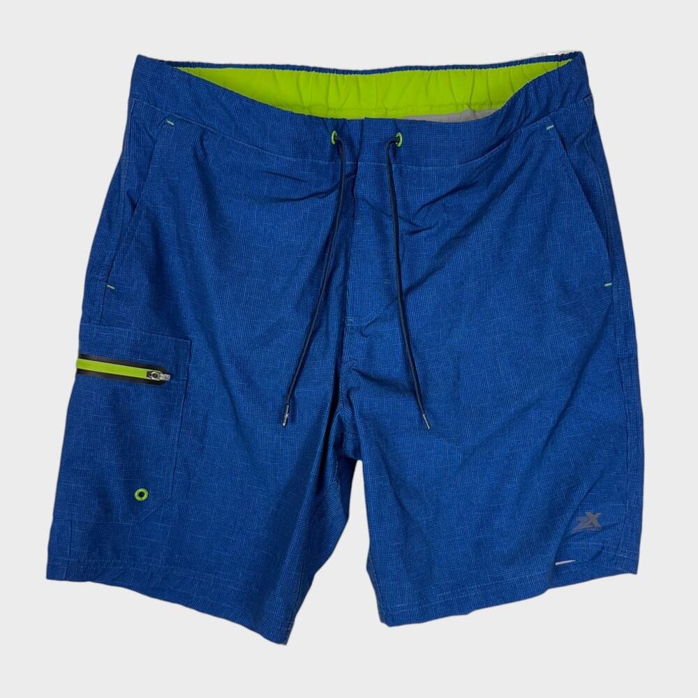 ZeroXPosur Large Swim Trunks Shorts Blue Built in Brief